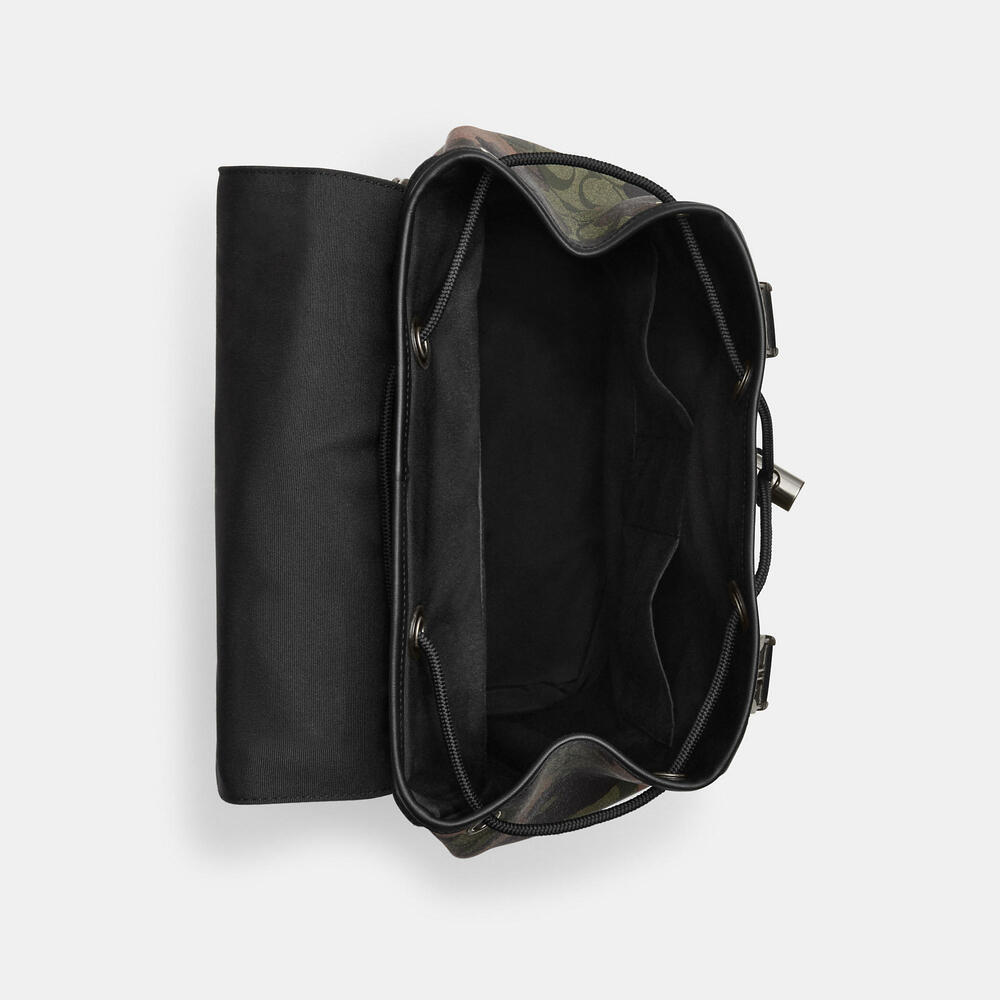 Coach Camouflage and Black Men's Backpack - Picture 3 of 4